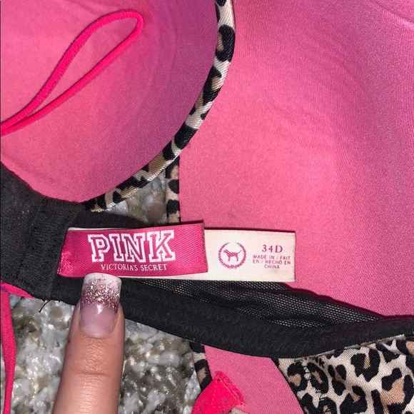Victoria’s Secret PINK cheetah push up bra 34D - Picture 7 of 7